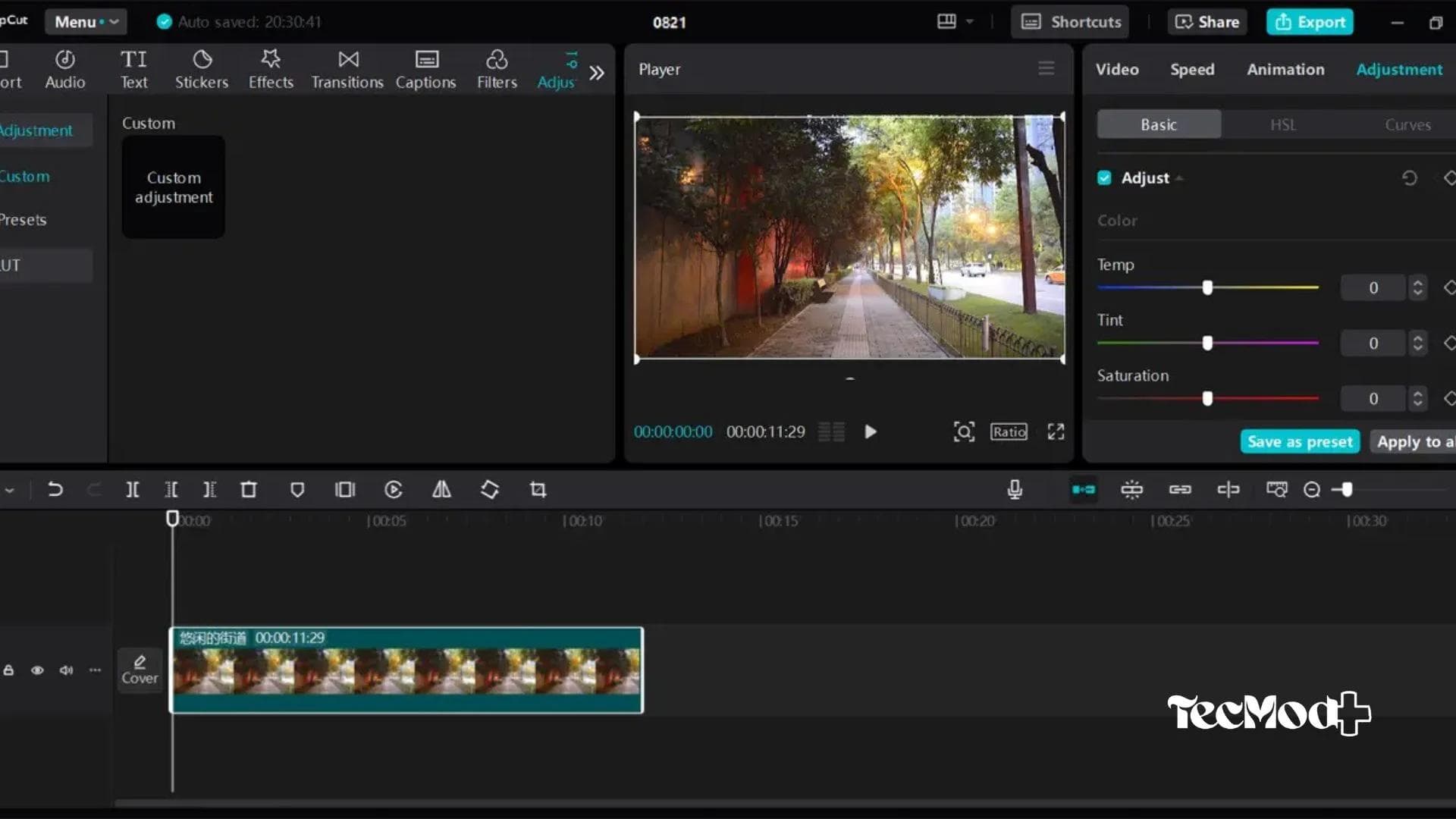 CapCut com interface intuitiva no Windows.